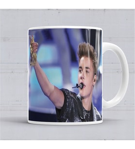 Justin Bieber Kupa Bardak Porselen