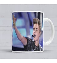 Justin Bieber Kupa Bardak Porselen