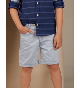 Denim Look Erkek Çocuk Şort (Mavi)