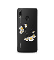 Papatya Harf Tasarım Süper Şeffaf Silikon Telefon Kılıfı Huawei P Smart (2019) V