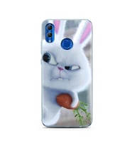 Dedektif Tavşan Tasarımlı Süper Şeffaf Silikon Telefon Kılıfı Huawei Honor 10 Li