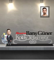 Kişiye Özel Öğretmen Karikatürlü Kolay Yetişmiyor Ahşap Biblo Bay-15