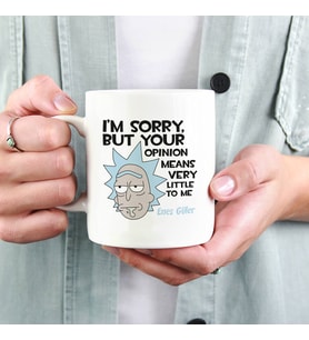İsme Özel Rick and Morty Esprili Kupa (Beyaz)