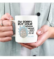 İsme Özel Rick and Morty Esprili Kupa (Beyaz)