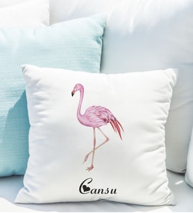 Kişiye Özel Flamingo Yastığı