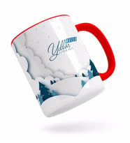 BK Gift Kişiye Özel Yılbaşı Mutlu Yıllar Kırmızı Kupa Bardak-26