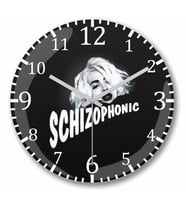 Nuno Schizophonic Duvar Saati Bombeli Gercek Cam