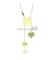 Söğütlü Silver Yapraklar kolyesi