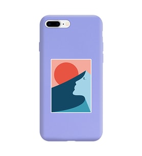 Lila Lansman Telefon Kılıfı Iphone 7 Plus