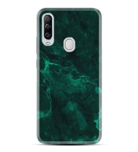 Kılıfland General Mobile GM 20 Pro Kılıf Silikon Resimli Kapak Yeşil Koyu Mermer Stok 1296