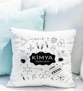 Kimya Öğretmeni Yastığı Kişiye Özel