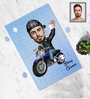 Kişiye Özel Erkek Karikatürlü A4 99 Parça Puzzle Model-1