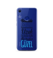 Belkide Tasarımlı Süper Şeffaf Silikon Telefon Kılıfı Huawei Honor 8A