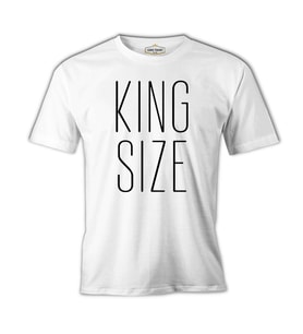 King Size Beyaz Erkek Tshirt