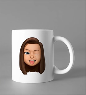 Emoji Kız Stiker Kupası