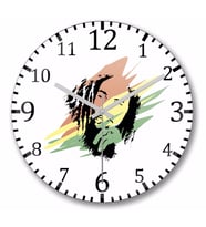Bob Marley Duvar Saati   Bombeli Gercek Cam