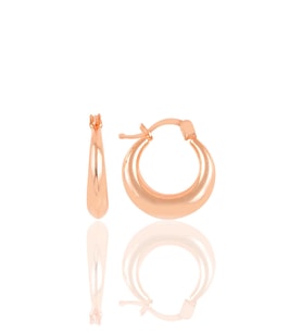 Söğütlü Silver Gümüş rose sade gümüş şarnel küpe