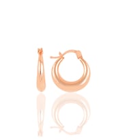 Söğütlü Silver Gümüş rose sade gümüş şarnel küpe