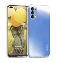 Microsonic Oppo Reno 4 Kılıf Transparent Soft Beyaz
