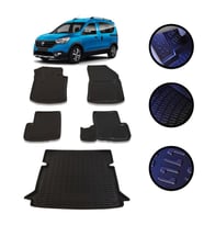 Dacia Dokker 2013-2021 Arası 4D Havuzlu Oto Paspas Ve Bagaj Set