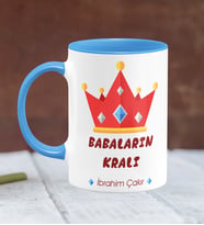 BK Gift Kişiye Özel Babalar Günü Temalı Mavi Kupa Bardak 19315m