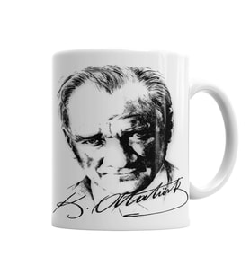 Atatürk imzalı Kupa Bardak Porselen