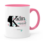 BK Gift Kişiye Özel Kadınlar Günü Pembe Kupa Bardak  3
