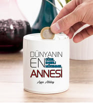 Dünyanın En İyi Annesi Kişiye Özel Kumbara