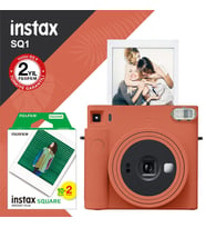 Instax SQ1 Terracotta Turuncu Fotoğraf Makinesi ve 20li Kare Film