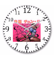 Street Fighter Chun Li Duvar Saati Bombeli Gercek Cam