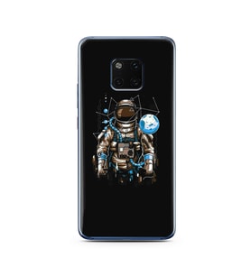 Uzay Astronot Tasarım Süper Şeffaf Silikon Telefon Kılıfı Huawei Mate 20 Pro 