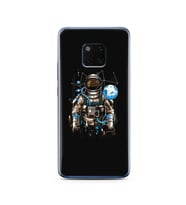 Uzay Astronot Tasarım Süper Şeffaf Silikon Telefon Kılıfı Huawei Mate 20 Pro 