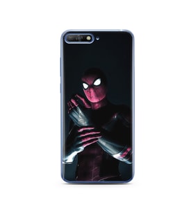 Örümcek Adam Tasarım Süper Şeffaf Silikon Telefon Kılıfı Huawei Y6 2018