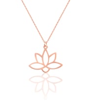 Azuris 925 Ayar Gümüş Lotus Çiçeği Kolye