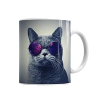 Gözlüklü Kedi Cats Kupa Bardak Porselen