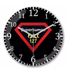 Nct 127 Superhuman  Duvar Saati Bombeli Gercek Cam