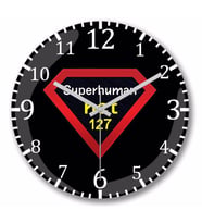 Nct 127 Superhuman  Duvar Saati Bombeli Gercek Cam