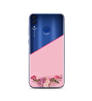 Kesik Çiçek Tasarımlı Süper Şeffaf Silikon Telefon Kılıfı Huawei Honor 8c