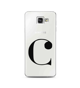 Samsung A3 (2016) Harf Tasarımlı Telefon Kılıfı C-Harfi 