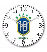 Vai Brasil 10 Duvar Saati Bombeli Gercek Cam