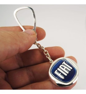 Gümüş Fiat Anahtarlık Mavi Mineli 6018605810805
