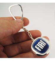 Gümüş Fiat Anahtarlık Mavi Mineli 6018605810805