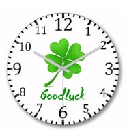 Good Luck Duvar Saati Bombeli Gercek Cam