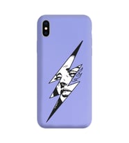 Iphone Xs Max Flash Tasarımlı Mor Lansman Telefon Kılıfı
