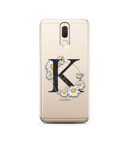 Papatya Harf Tasarım Süper Şeffaf Silikon Telefon Kılıfı Huawei Mate 10 Lite K-H