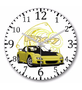 Rotary Legend Duvar Saati Bombeli Gercek Cam