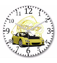 Rotary Legend Duvar Saati Bombeli Gercek Cam