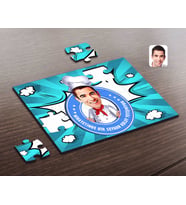 BK Gift Kişiye Özel Erkek Chef Kolay Yetişmiyor Karikatürlü Ahşap Puzzle-1