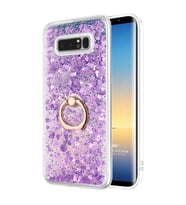 Microsonic Samsung Galaxy Note 8 Kılıf Glitter Liquid Holder Mor