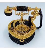 Antika Nostaljik Telefon Müzik ve Takı Kutusu